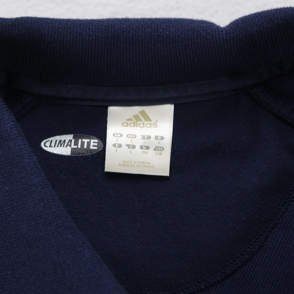 Adidas Mens Cleveland Cavaliers Climalite Polo Shirt Trifoil Navy Blue Large NBA